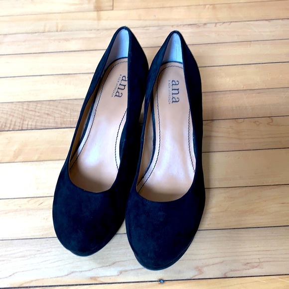 a.n.a Shoes - a.n.a. Black suede wedges size 11! 😍GUC!